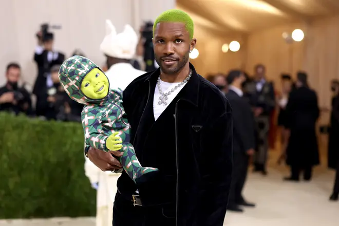 Frank Ocean attends The 2021 Met Gala Celebrating In America: A Lexicon Of Fashion at Metropolitan Museum of Art on September 13, 2021 in New York City