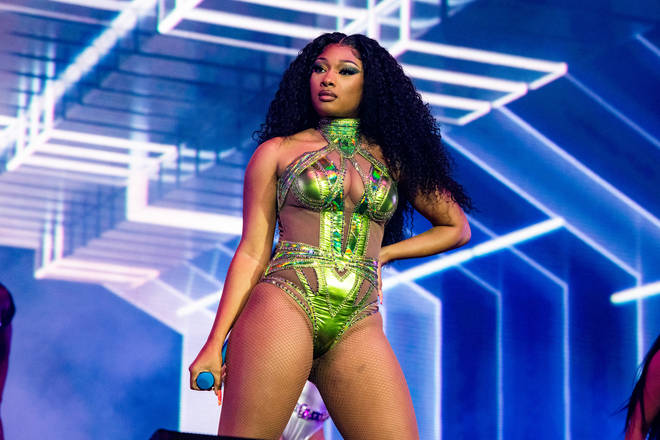 Megan Thee Stallion performs on the Coachella stage during the 2022 Coachella Valley Music And Arts Festival on April 23, 2022 in Indio, California