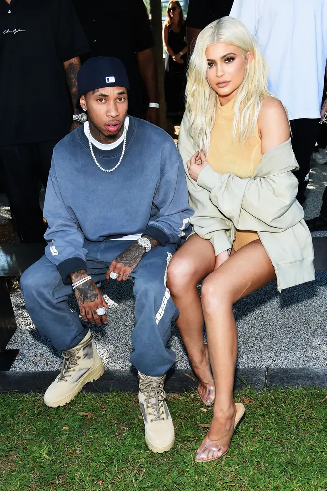 Tyga and Kylie Jenner attend the Kanye West Yeezy Season 4 fashion show on September 7, 2016 in New York City