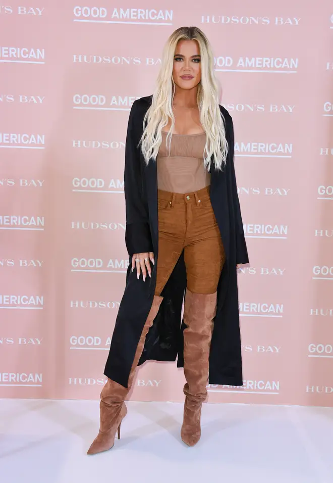 Khloe Kardashian attends Hudson's Bay's launch of Good American in Toronto on September 18, 2019
