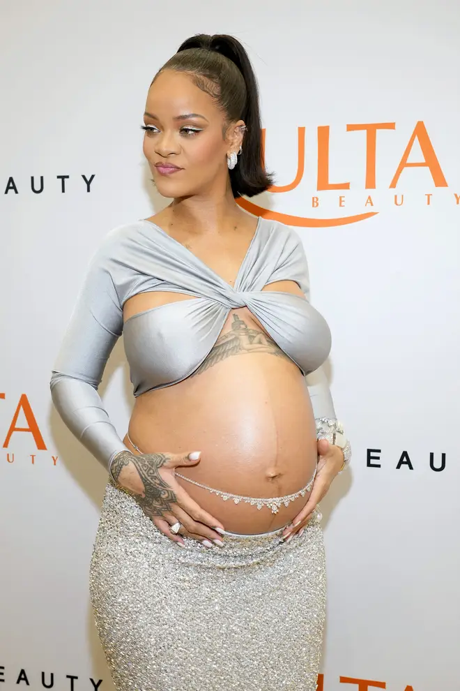 Rihanna celebrates the launch of Fenty Beauty at ULTA Beauty on March 12, 2022 in Los Angeles, California