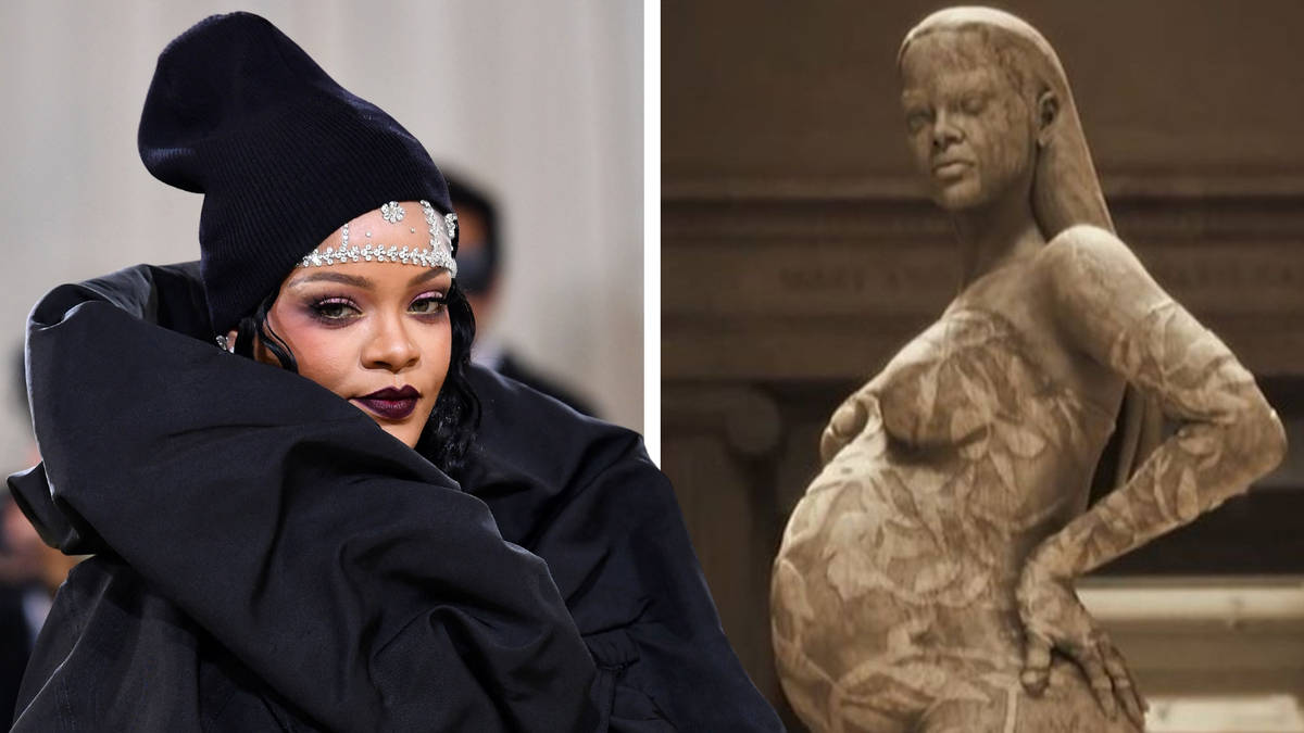 Rihanna makes ‘surprise appearance’ as pregnant statue at the Met Gala 2022