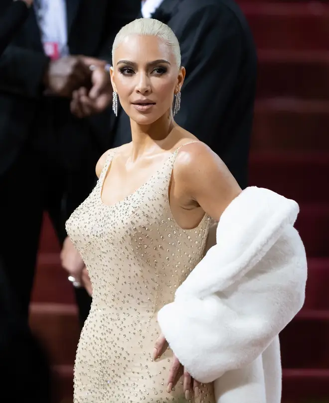 Kim Kardashian is seen arriving at The 2022 Met Gala Celebrating "In America: An Anthology of Fashion" at The Metropolitan Museum of Art on May 02, 2022 in New York City
