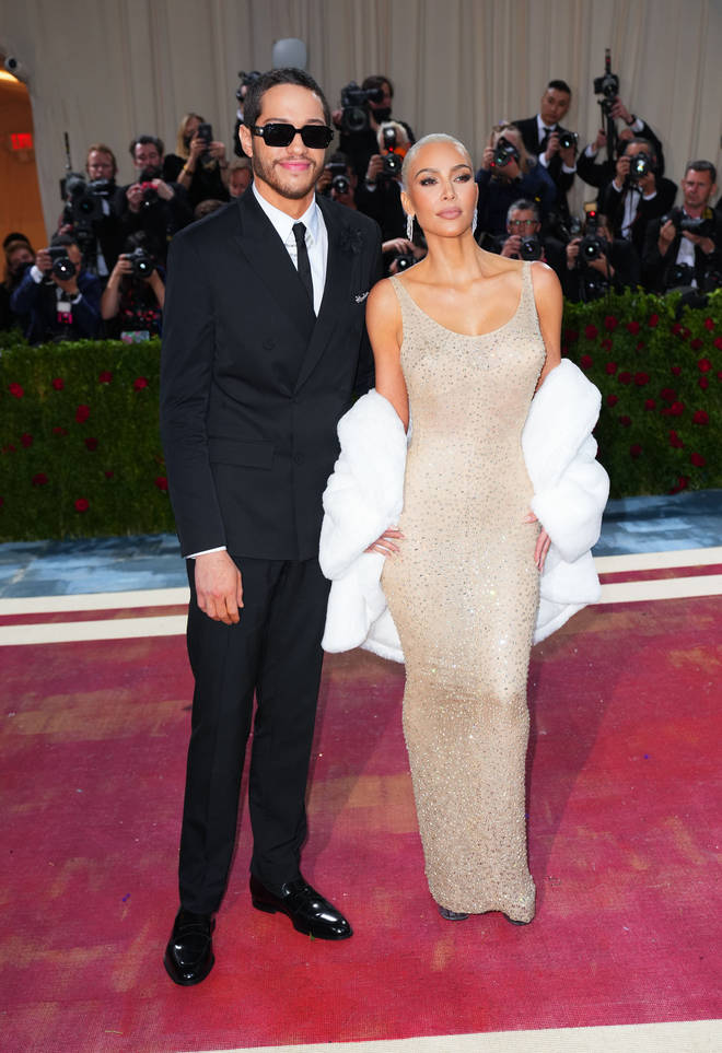 Pete Davidson walked the red carpet with girlfriend Kim Kardashian at the Met Gala 2022.