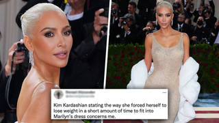 Kim Kardashian criticised after admitting she “lost 16lbs” to fit in Marilyn Monroe Met Gala dress