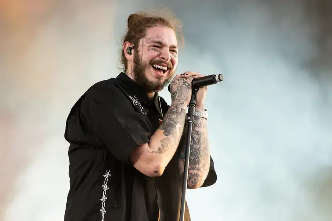 Post Malone performs during Wireless Festival 2018 at Finsbury Park on July 6th, 2018 in London, England