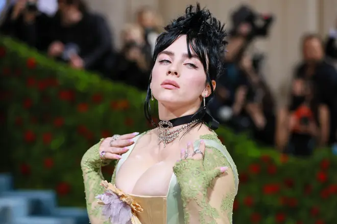 Billie Eilish attends The 2022 Met Gala Celebrating "In America: An Anthology of Fashion" at The Metropolitan Museum of Art on May 02, 2022 in New York City
