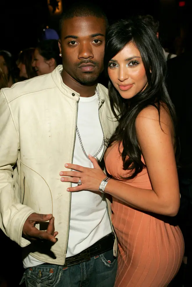Ray J and Kim Kardashian at the Roosevelt Hotel in Hollywood, California