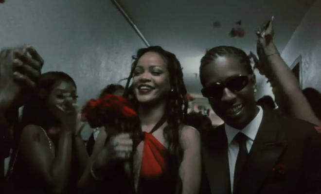 Rihanna and A$AP Rocky tie the knot in his music video for his new song D.M.B