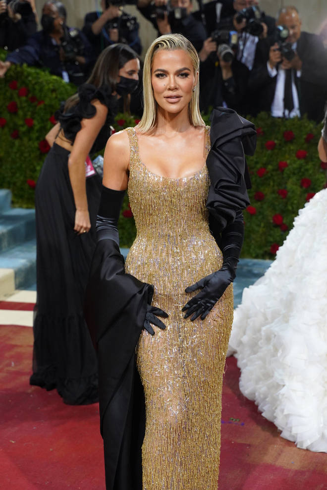 Khloé Kardashian attends the 2022 Costume Institute Benefit celebrating In America: An Anthology of Fashion at Metropolitan Museum of Art on May 02, 2022 in New York City