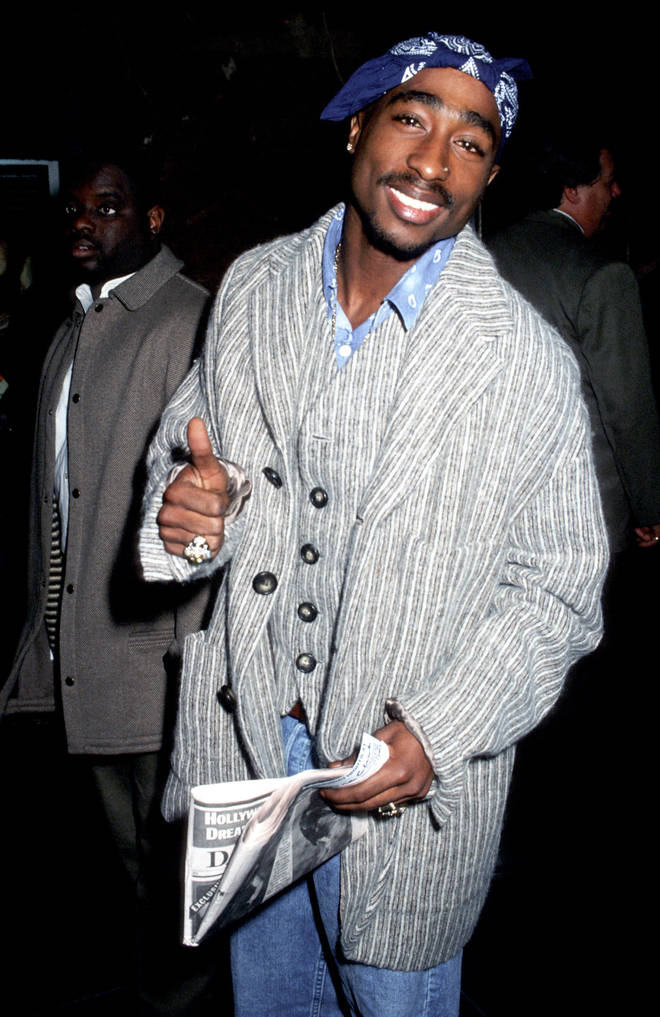 Tupac Shakur at the premiere of "I Like It Like That" to benefit women in need, 13th November 1994