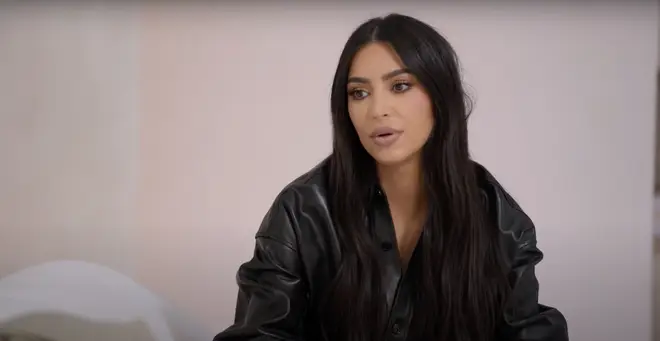 Kim Kardashian speaking to Kourtney about finding her own fashion identity on The Kardashians