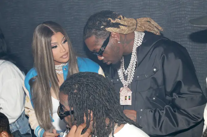 Cardi B and Offset during Offset Hosts Wonderland on May 11, 2022 in New York City