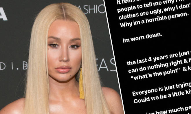 Iggy Azalea sparked concern among fans after posting the troubling messages.