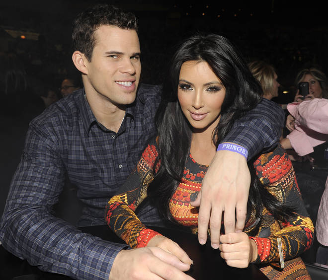 Kris Humphries and Kim Kardashian watch Prince perform during his "Welcome 2 America" tour at Madison Square Garden on February 7, 2011 in New York City