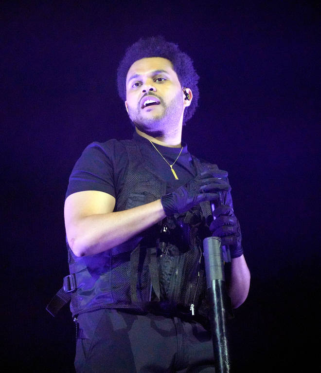 The Weeknd performs onstage at the Coachella Stage during the 2022 Coachella Valley Music And Arts Festival on April 17, 2022 in Indio, California