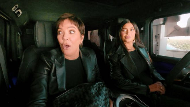 Kris and Kylie at the car wash in the latest episode of The Kardashians