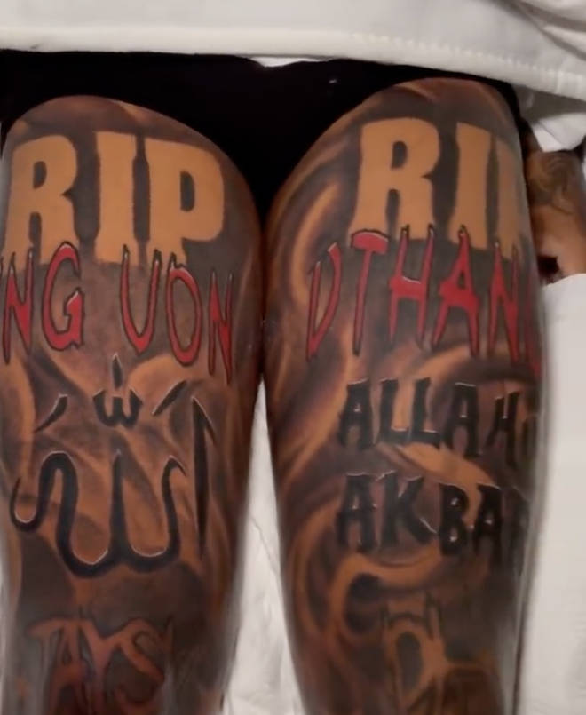Fans have claimed Lil Durk's tattoos go against the Muslim religion.