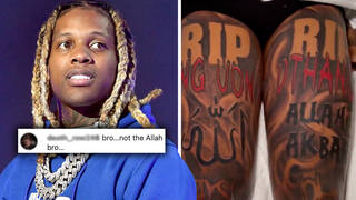 Is Lil Durk Muslim? New tattoo of religious declaration sparks controversy