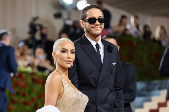 Kim Kardashian and Pete Davidson attend The 2022 Met Gala Celebrating "In America: An Anthology of Fashion" at The Metropolitan Museum of Art on May 02, 2022 in New York City