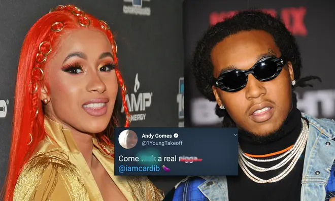 Takeoff messages Cardi B after his Twitter is hacked