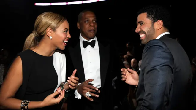 Beyonce and Drake meet at the Grammy Awards