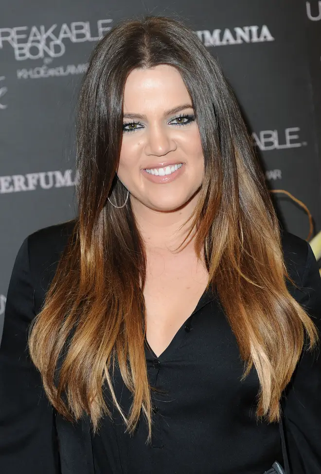Khloé pictured in 2012 before her nose surgery