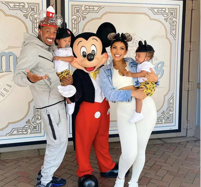Nick Cannon and Abby De La Rosa celebrating their twins' first birthday