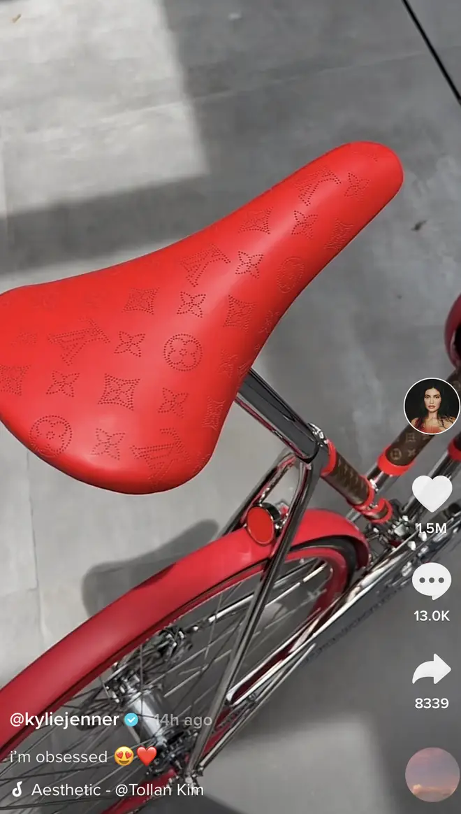 Kylie Jenner shows off £20,000 Louis Vuitton bike in new TikTok