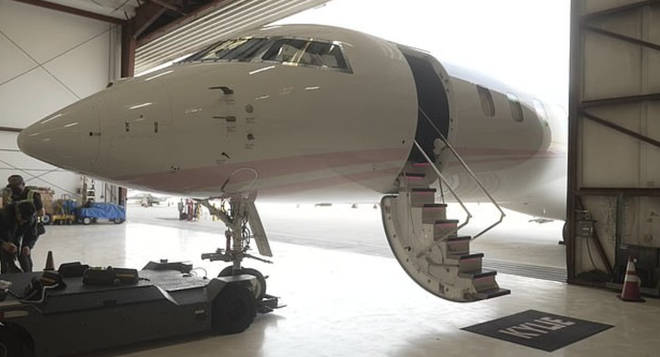 The $72 million dollar jet as seen in a YouTube video