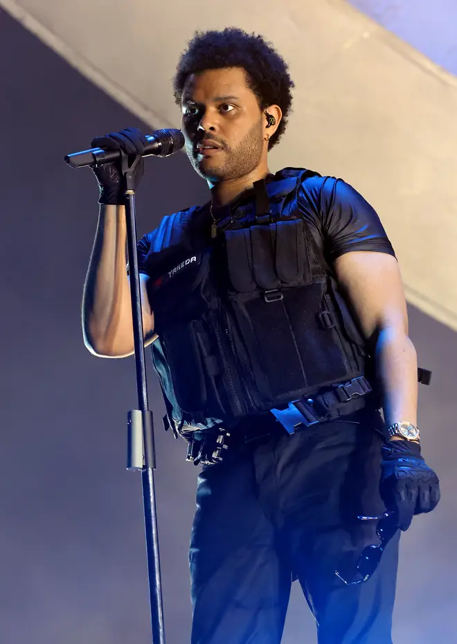 The Weeknd performing at this years Coachella