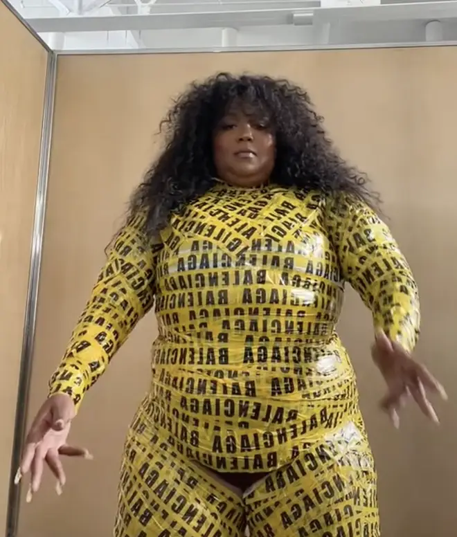 Lizzo donned the Balenciaga ensemble