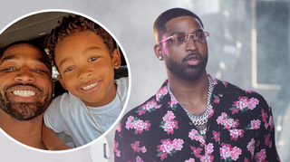 Tristan Thompson shares rare photo with son Prince, 5, after wild partying