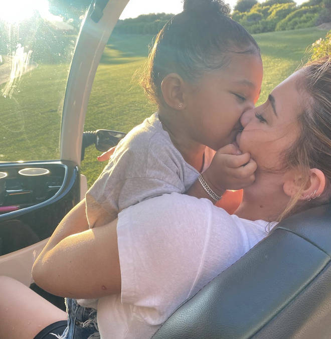 Kylie and her daughter Stormi