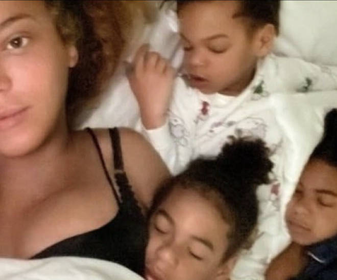 Beyoncé shared a rare picture of her three children in the lead-up to the album release.