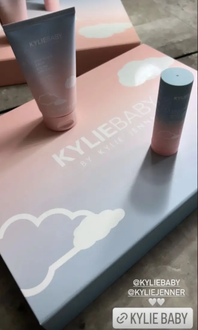 The story Khloé uploaded to promote her sister's products.
