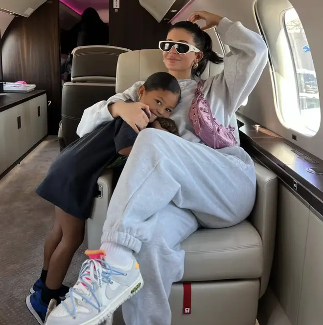 Kylie has been slammed for flying frequently on private jets.