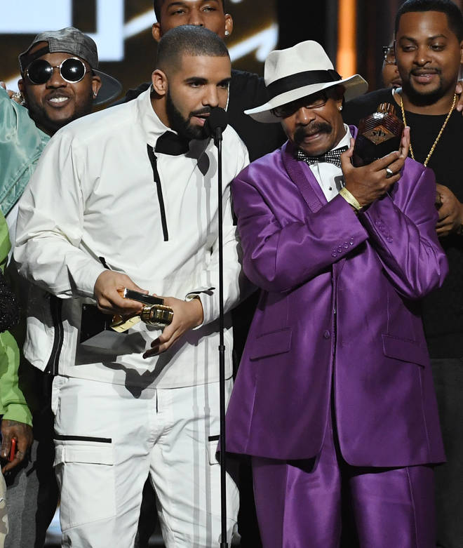 Drake and his father pictured in 2017