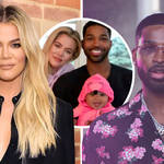 Khloe and Tristan with their daughter True