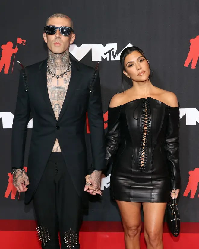 Kourtney is married to Travis Barker, a drummer for Blink-182.