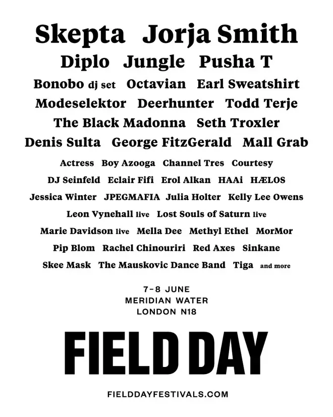 Field Day 2019 Line Up