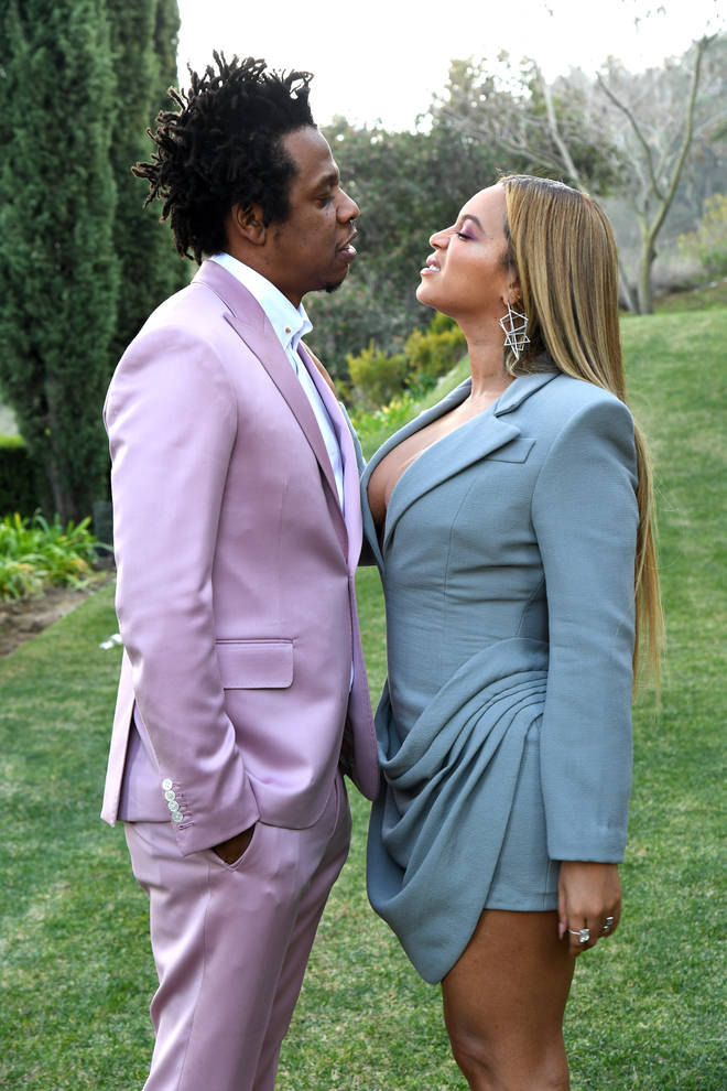 Beyoncé turned 41 last week (pictured with husband Jay- Z)