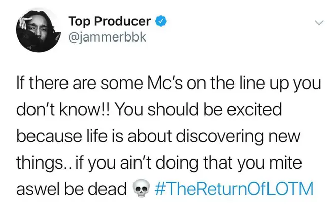 Jammer reveals the first names on the Lord Of The Mics 8 line up
