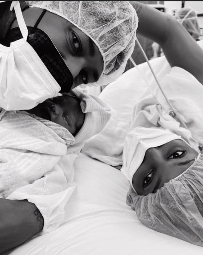 Nick Cannon posted a picture of his new arrival, a daughter.