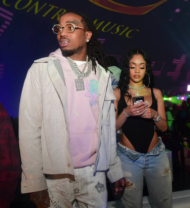 Quavo and Saweetie pictured before their split