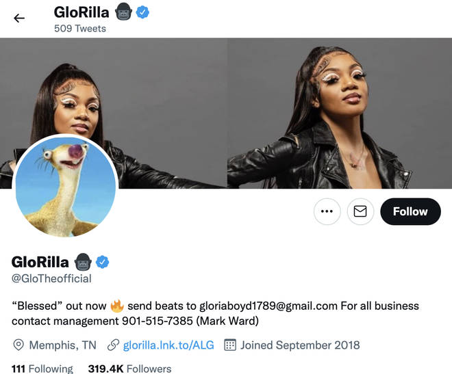 Glorilla even changed her profile picture to the sloth.