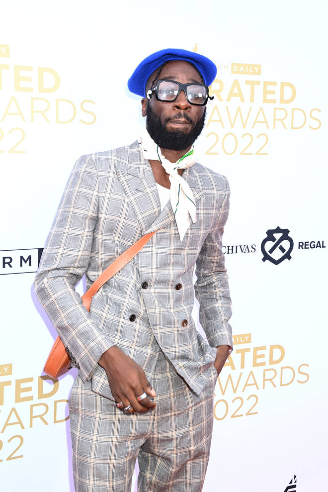 Kojey Radical at the GRM Rated Awards.