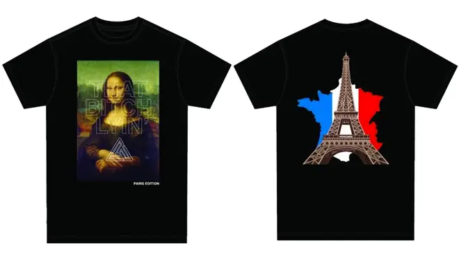 Chris Brown also released a special French edition of his 'This B*tch Lyin' t-shirts following Paris rape arrest