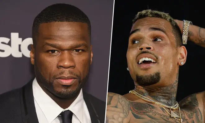 50 Cent has spoken out on the rape allegations made against Chris Brown.