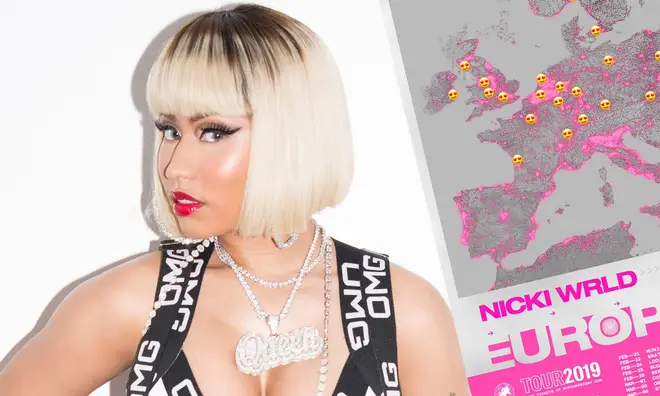 Nicki Minaj has announced the European dates for her world tour.